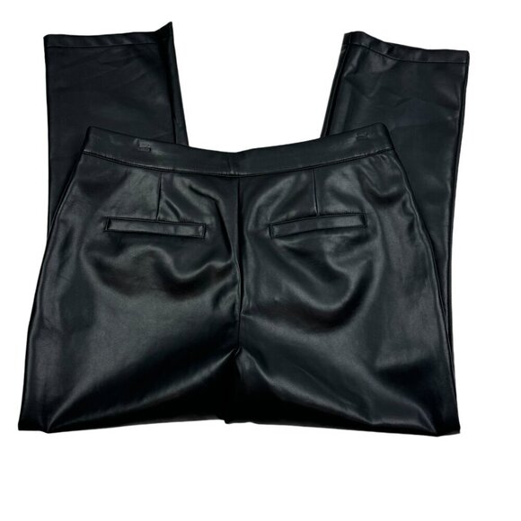 Bagatelle Collection Faux Leather Straight Leg Pants Women's Size Medium - Picture 4 of 8